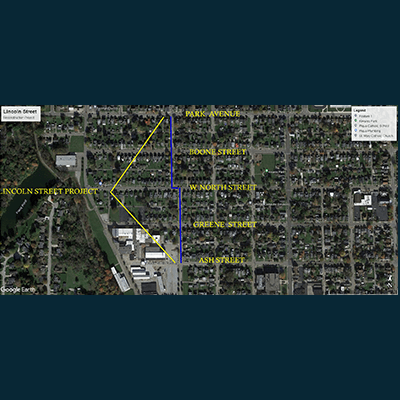 Lincoln Street Project Map