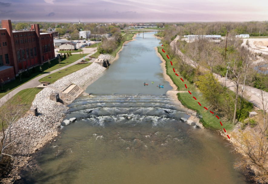 Low dam rendering full size